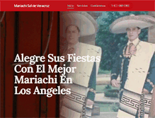 Tablet Screenshot of mariachienlosangeles.com